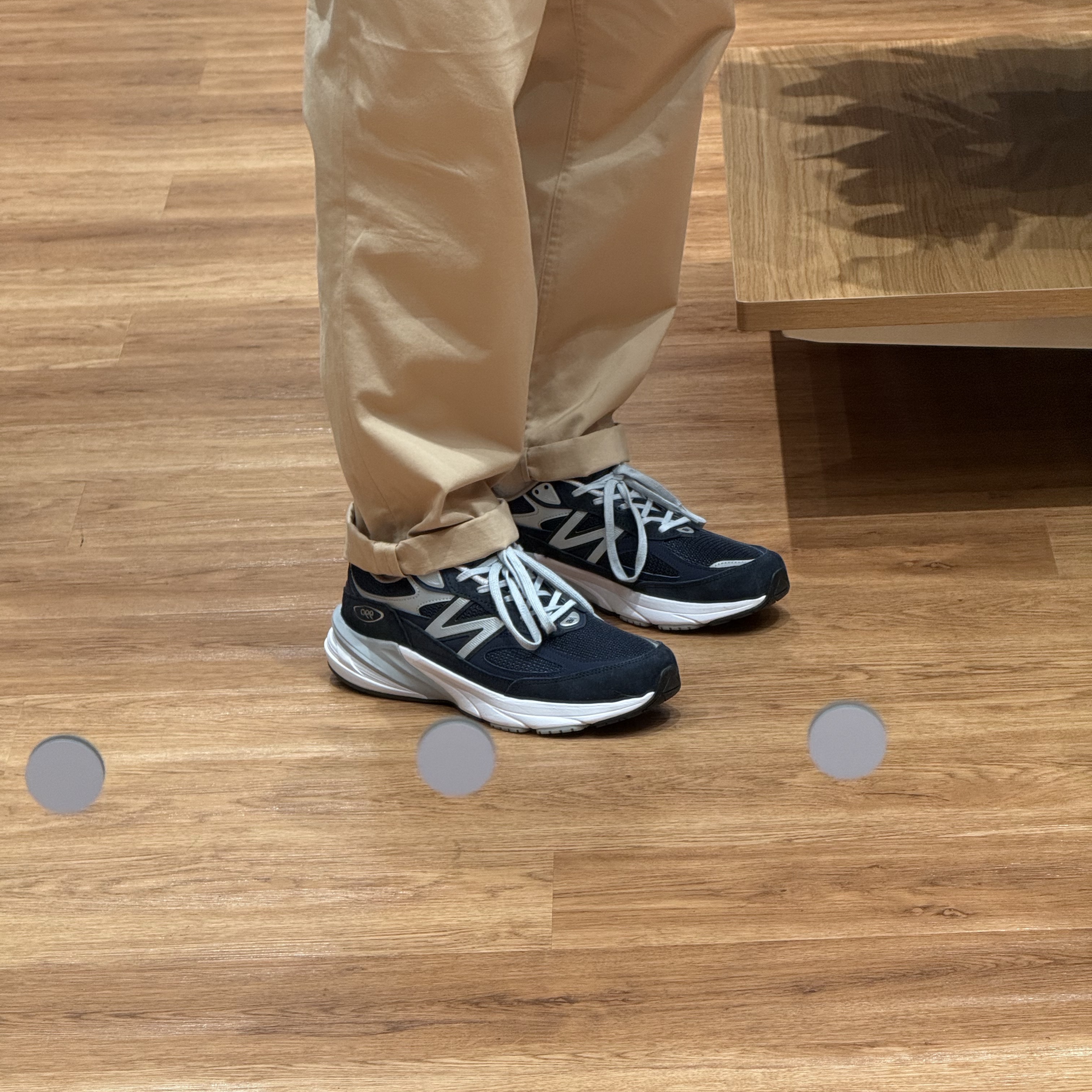 New Balance 990v6 Made in USA Eclipse - D Standard 착용 스타일 - 1