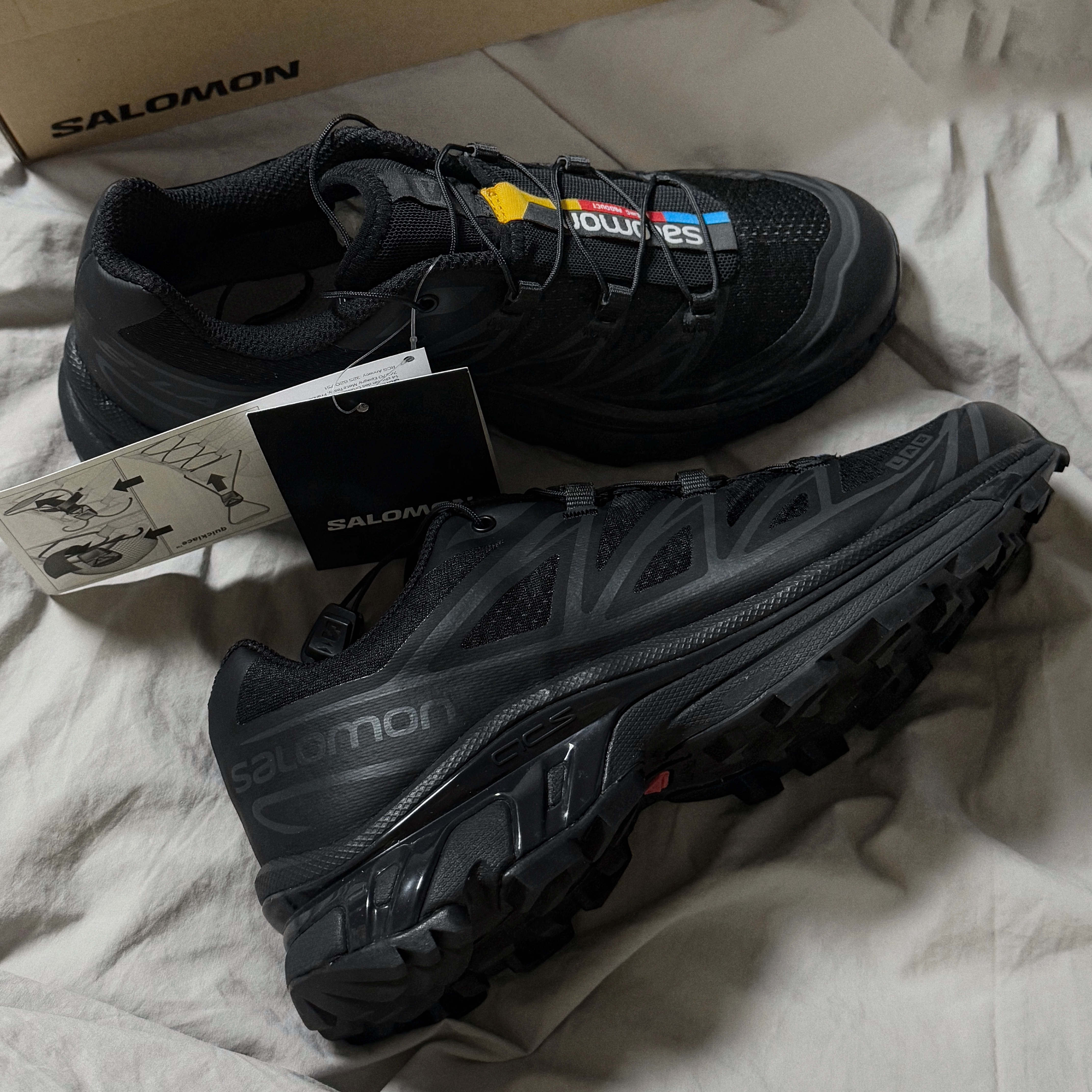 Salomon XT-6 ADV Black 착용 스타일