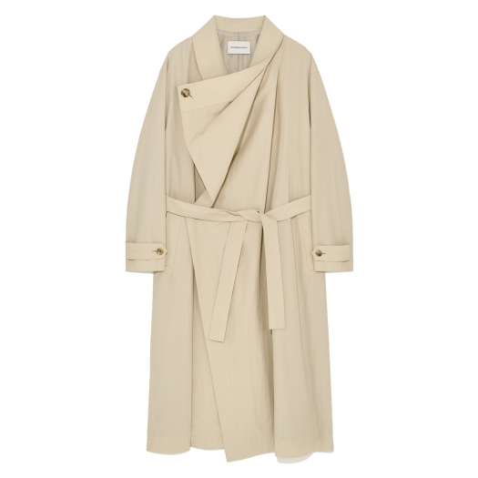 Bertram Draped Coat Desert Bertram Draped Coat Desert
