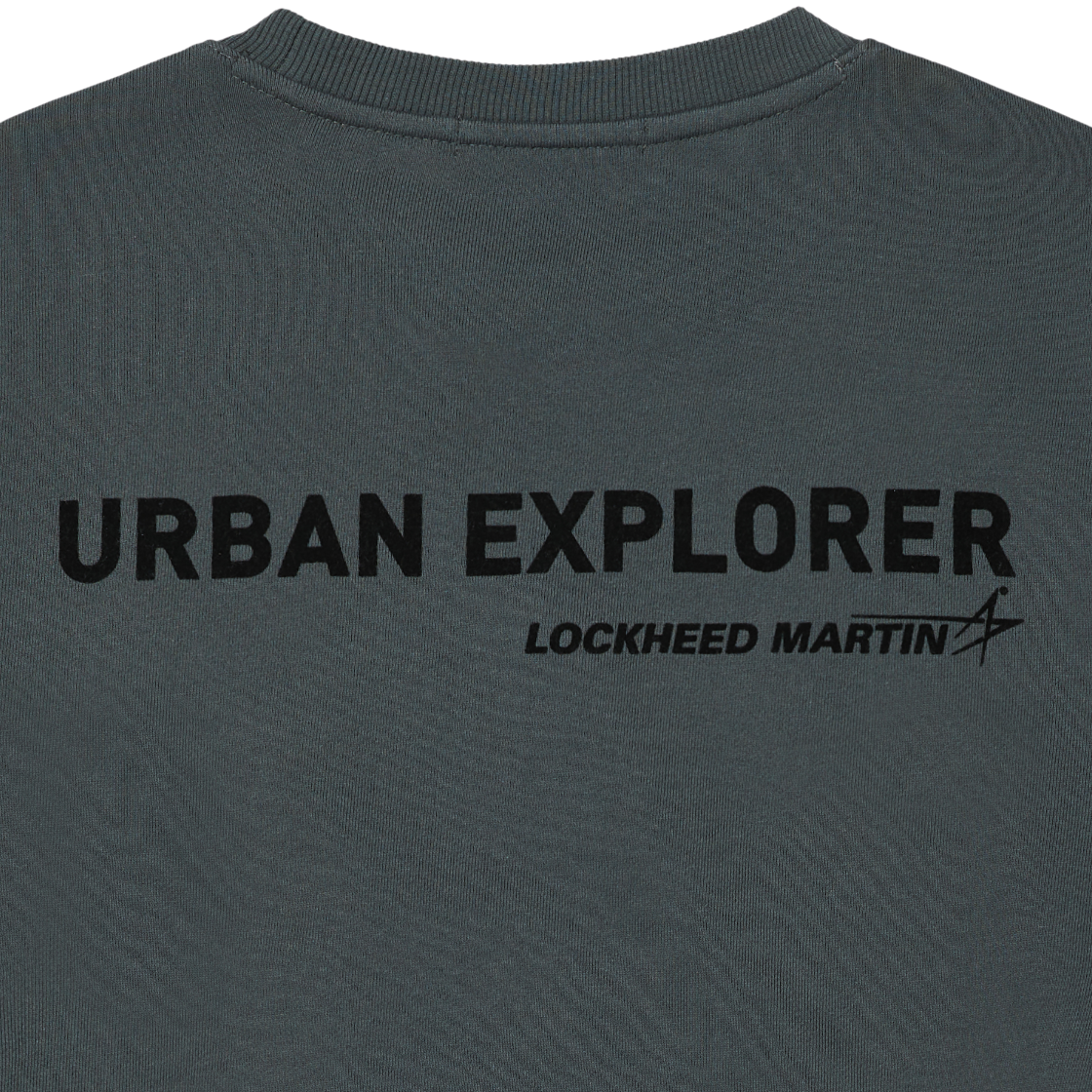 록히드마틴 어반 익스플로러 프린트 스웨트셔츠 차콜(LOCKHEED MARTIN Urban Explorer Print Sewatshirts Charcoal) - 5