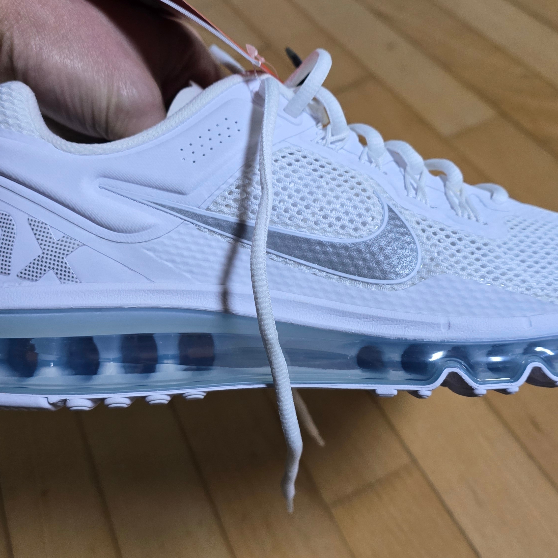 Nike Air Max 2013 White Metallic Silver 착용 스타일 - 6
