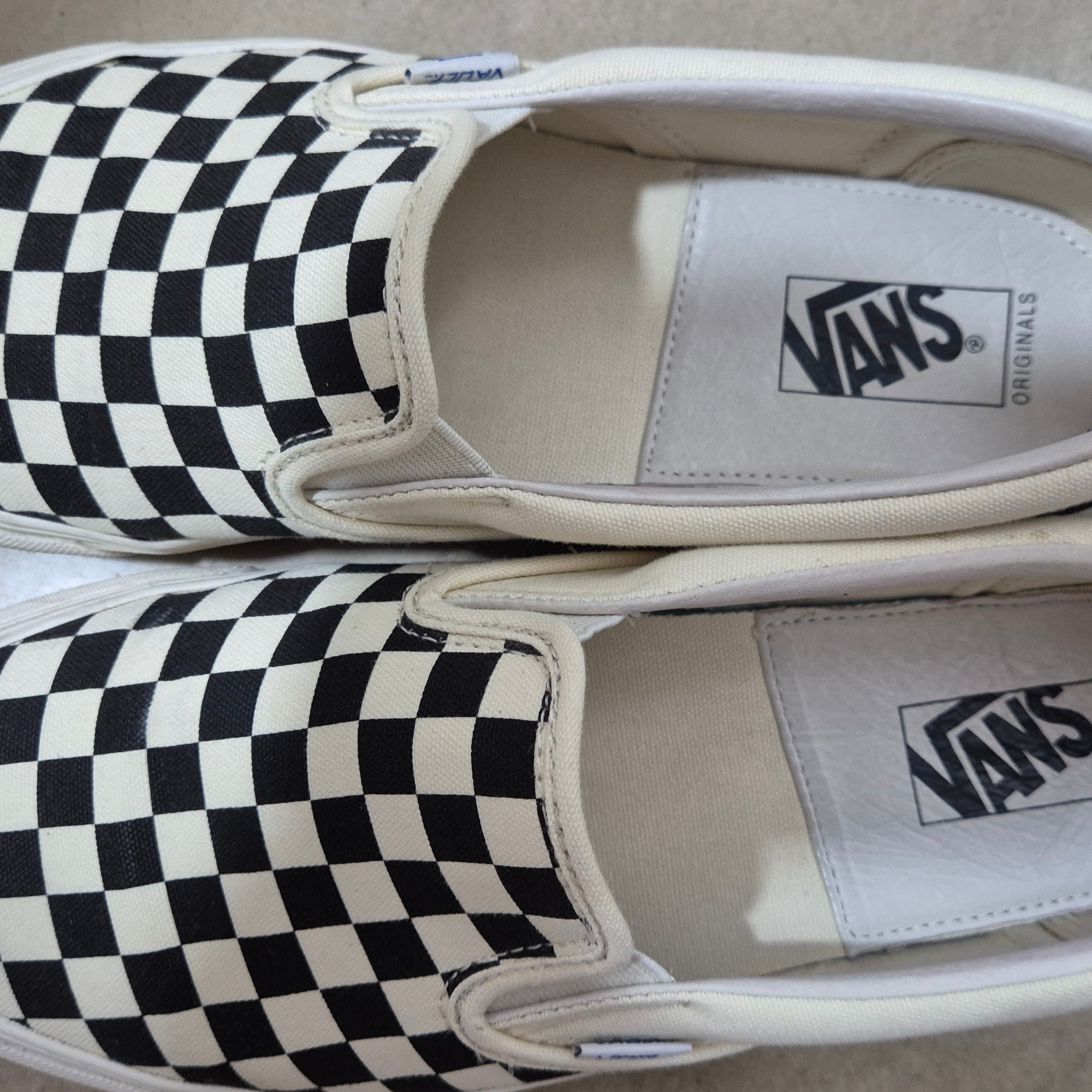 Vans Vault OG Classic Slip-On Checkerboard 착용 스타일