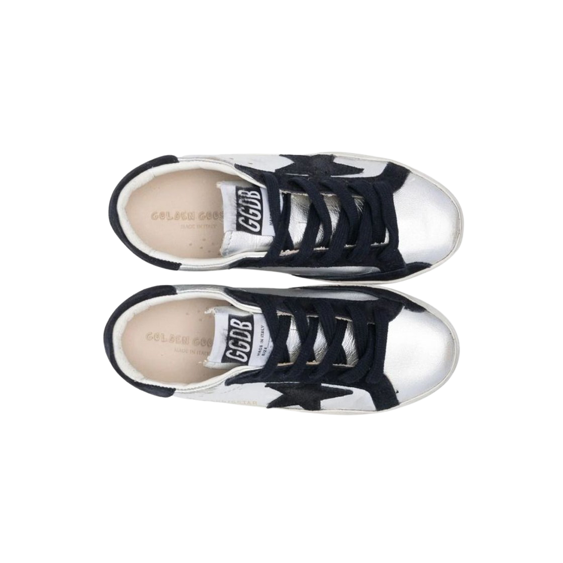 (키즈) 골든구스 슈퍼스타 실버 블루 탭 스니커즈((Kids) Golden Goose Superstar Silver Blue Tab Sneakers) - 2