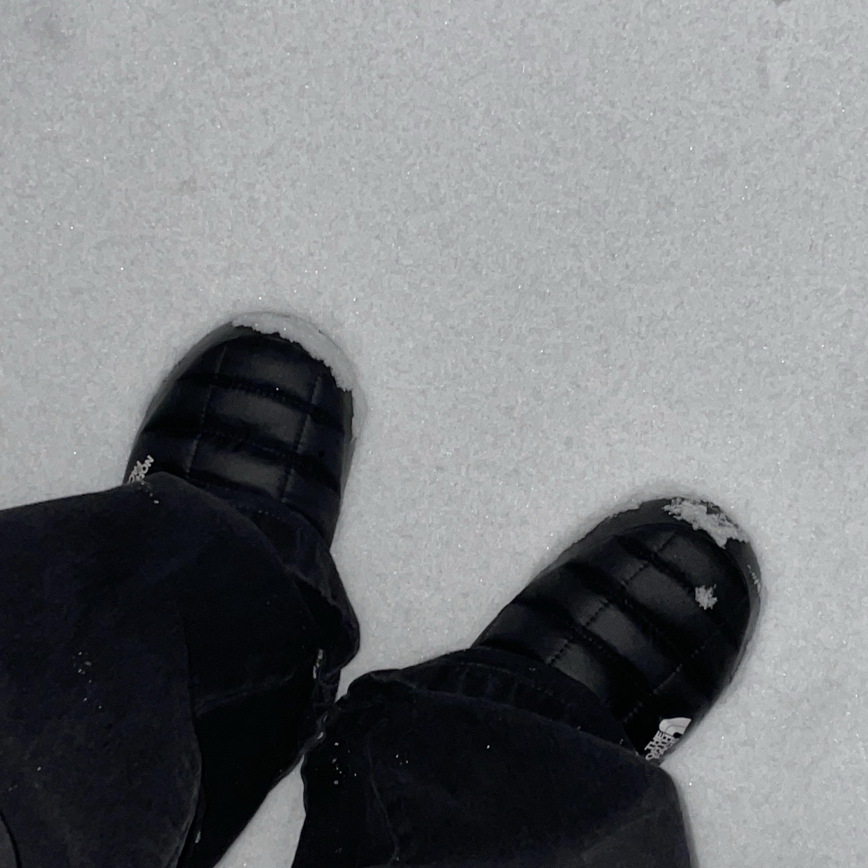 The North Face Thermoball Traction Mule V Black, (W) The North Face Thermoball Traction Mule V Black 착용 스타일 - 2