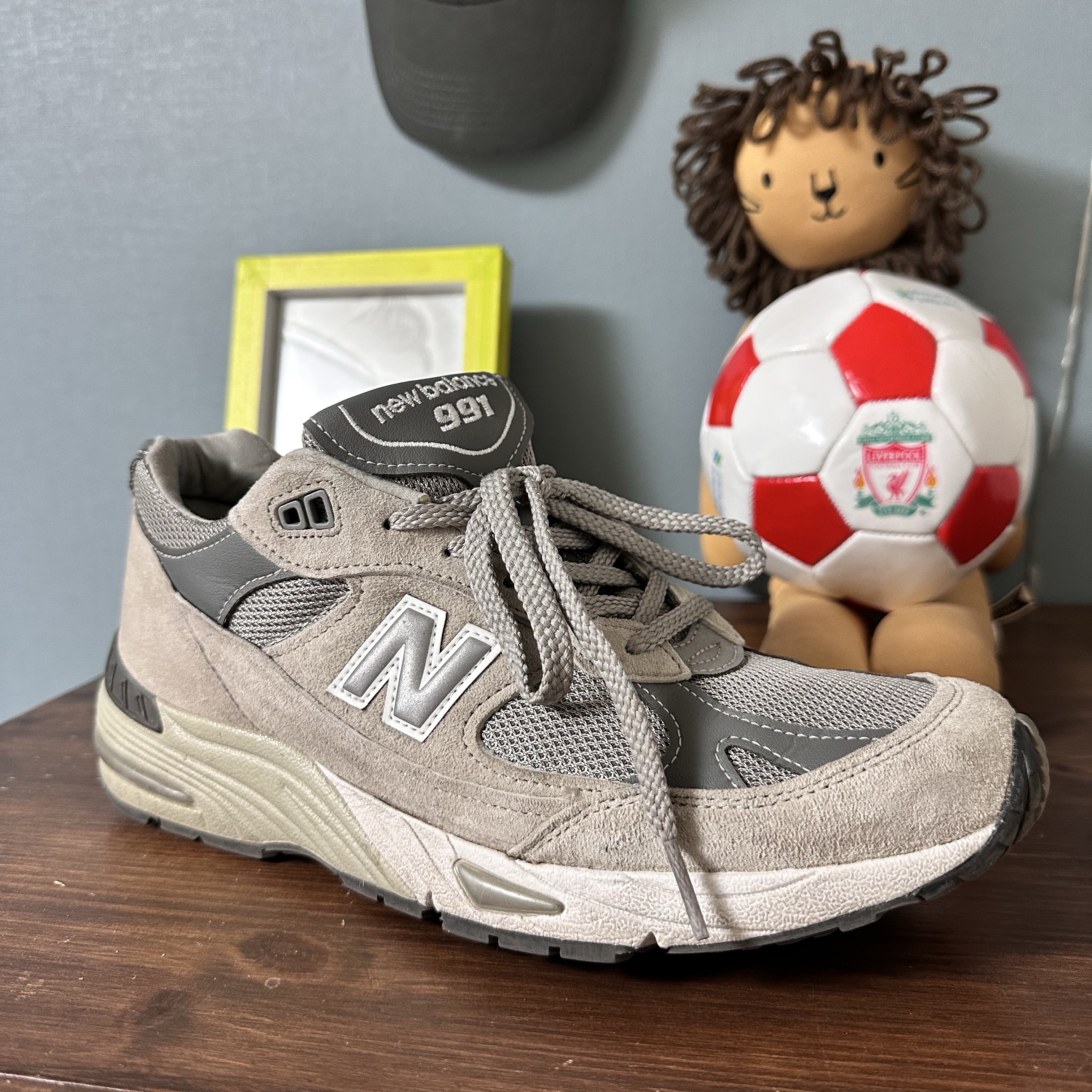 New Balance 991 Made in UK Grey 착용 스타일