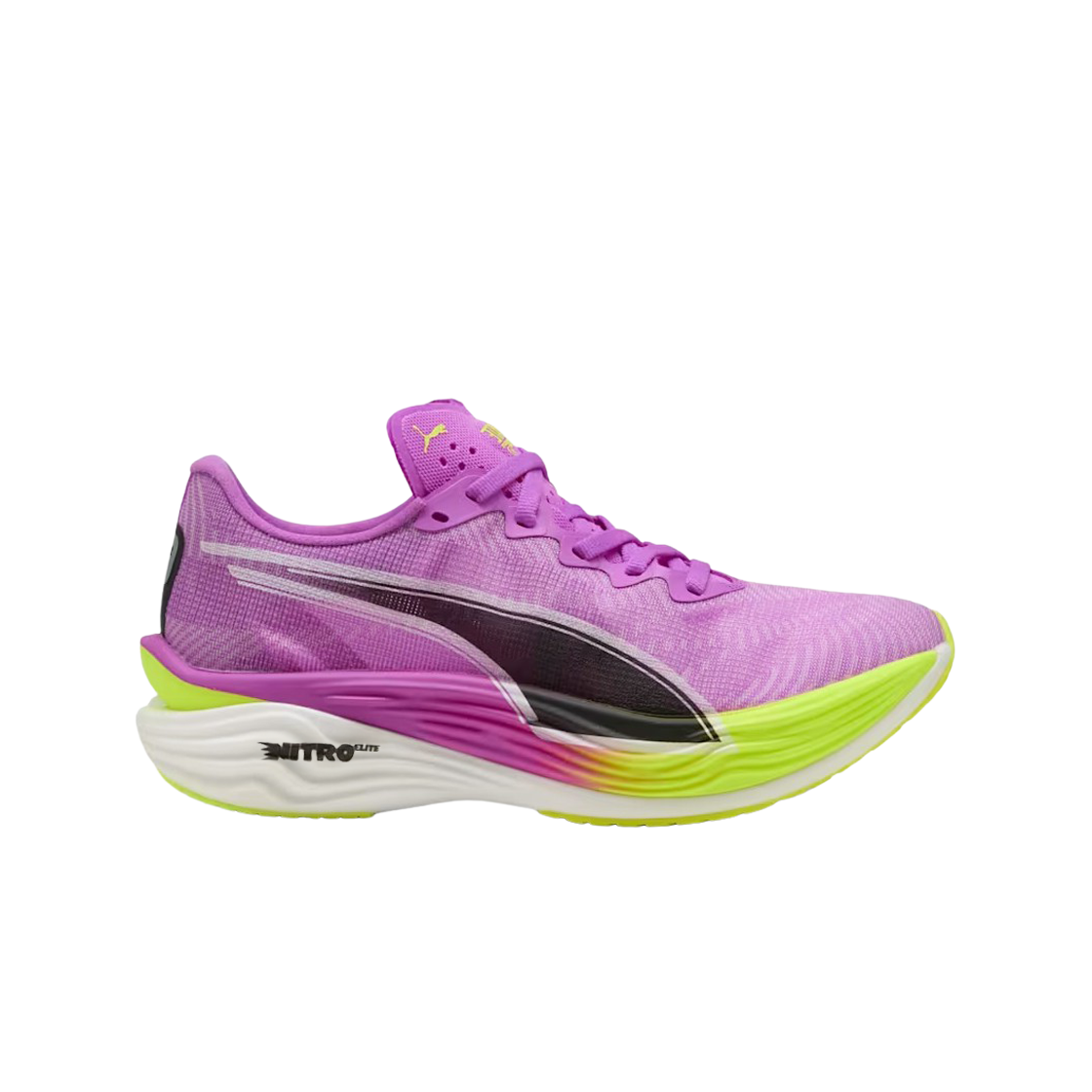 (W) 푸마 디비에이트 나이트로 엘리트 3 퓨어 마젠타 옐로우 얼러트((W) Puma Deviate Nitro Elite 3 Pure Magenta Yellow Alert)