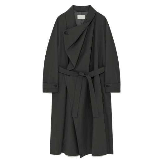 Bertram Draped Coat Sage Bertram Draped Coat Sage