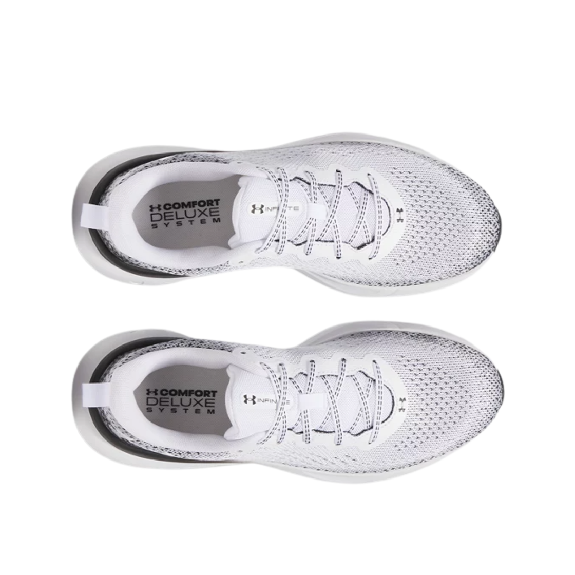 언더아머 UA 인피니트 러닝 슈즈 화이트 블랙(Under Armour UA Infinite Running Shoes White Black) - 2