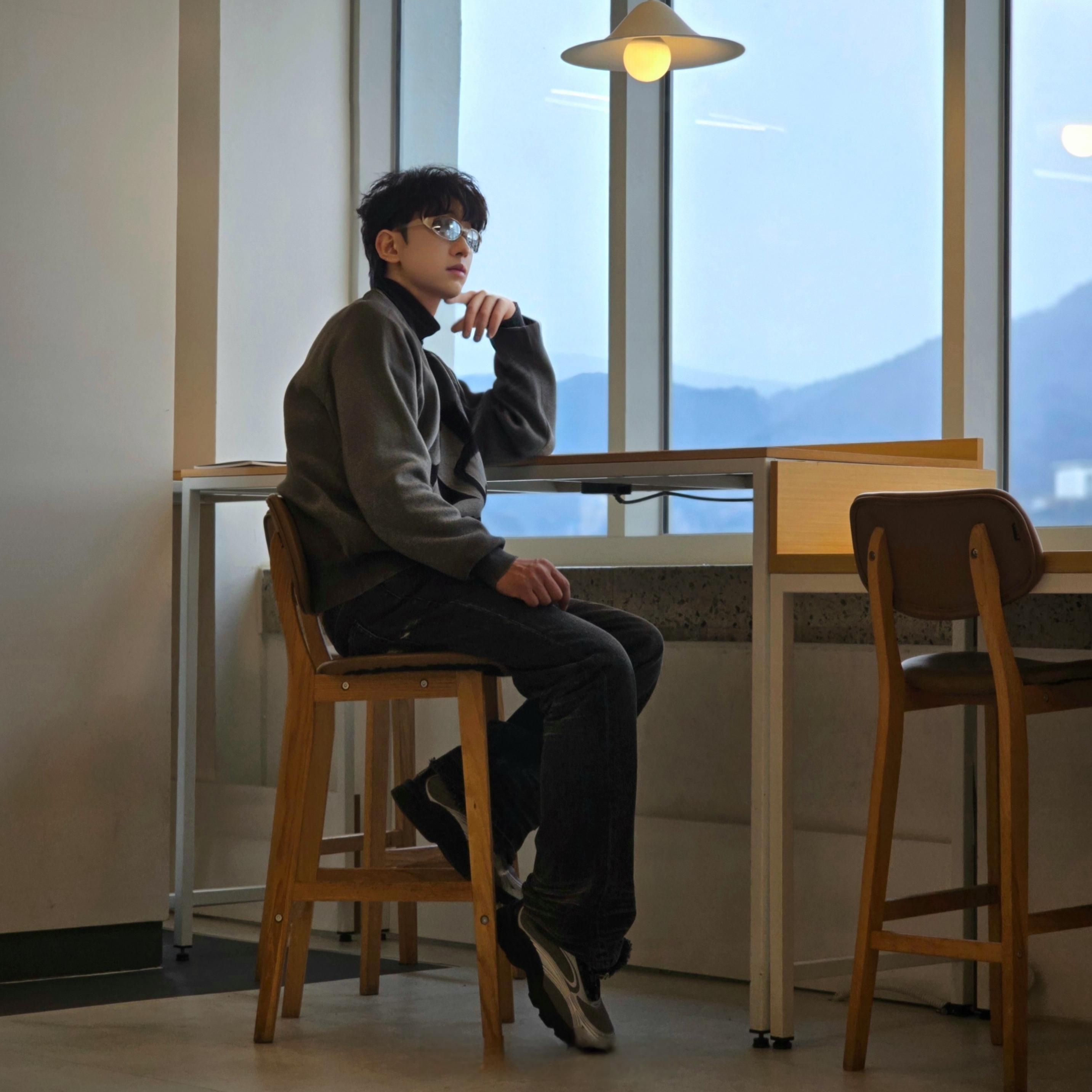 [5% 적립] 휠라 판테라 99/25 실버 착용 스타일 - 2
