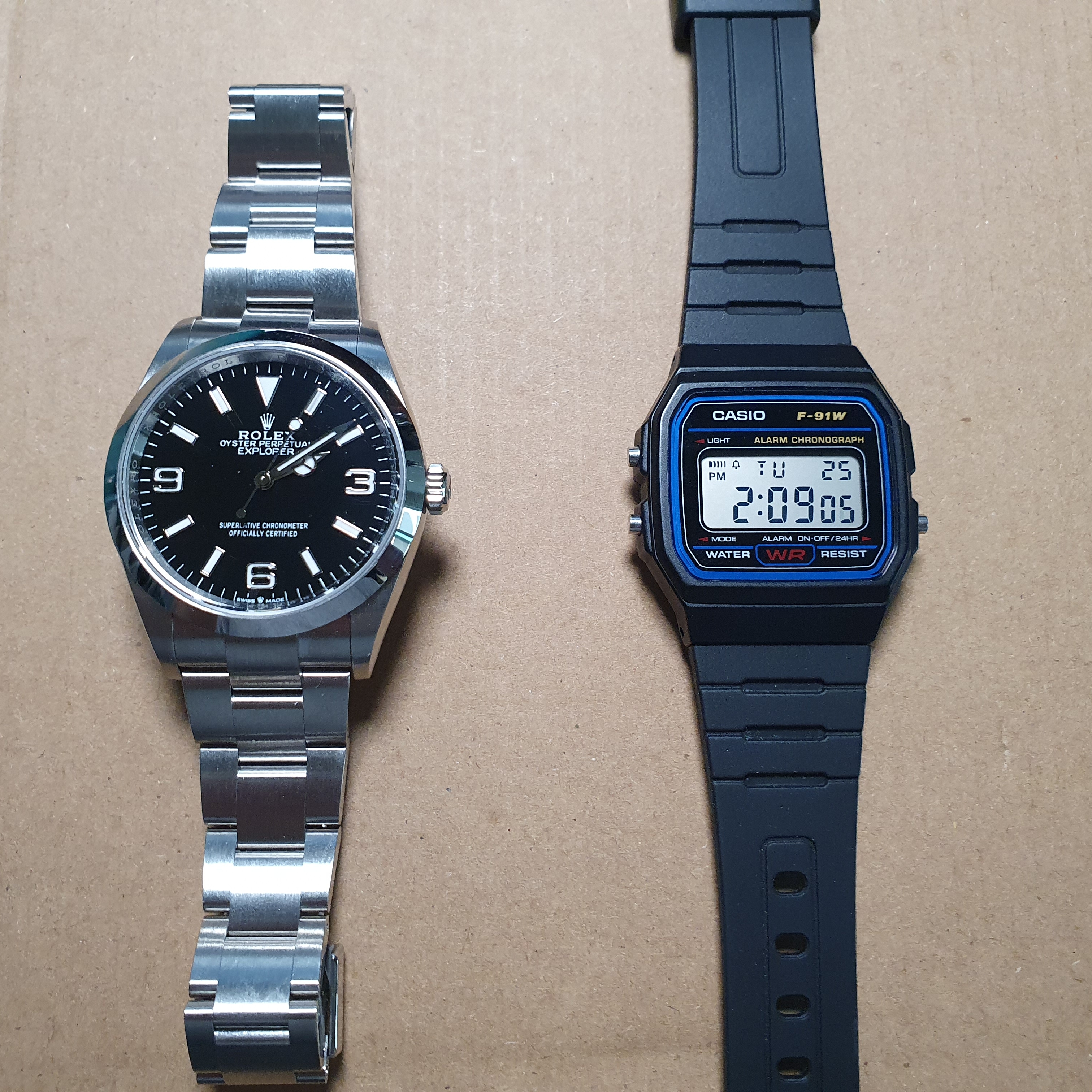 Rolex Explorer 36mm 124270 Black Oyster 착용 스타일