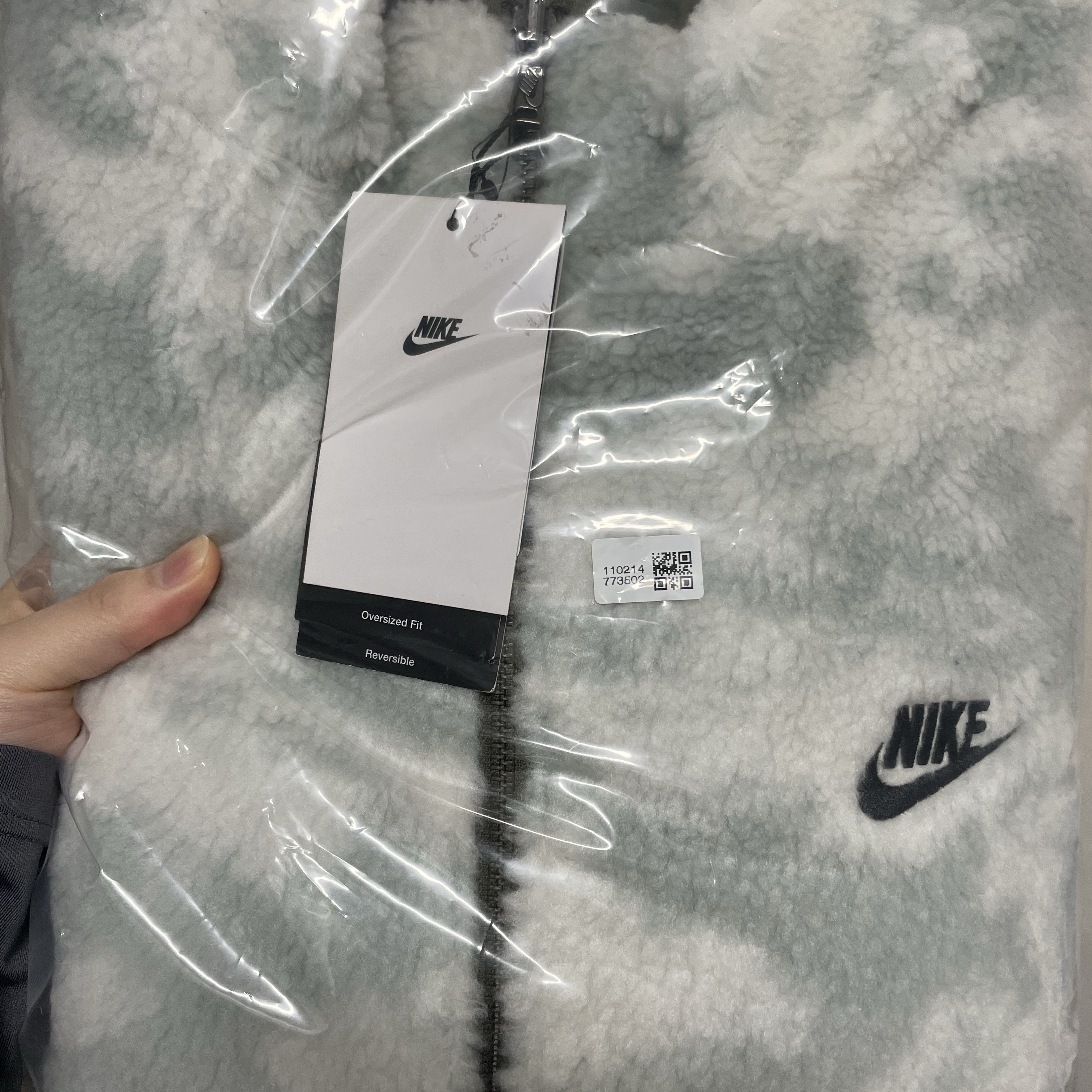 Nike Club+ Fleece Reversible Winterized Full Zip Olive - Asia 착용 스타일