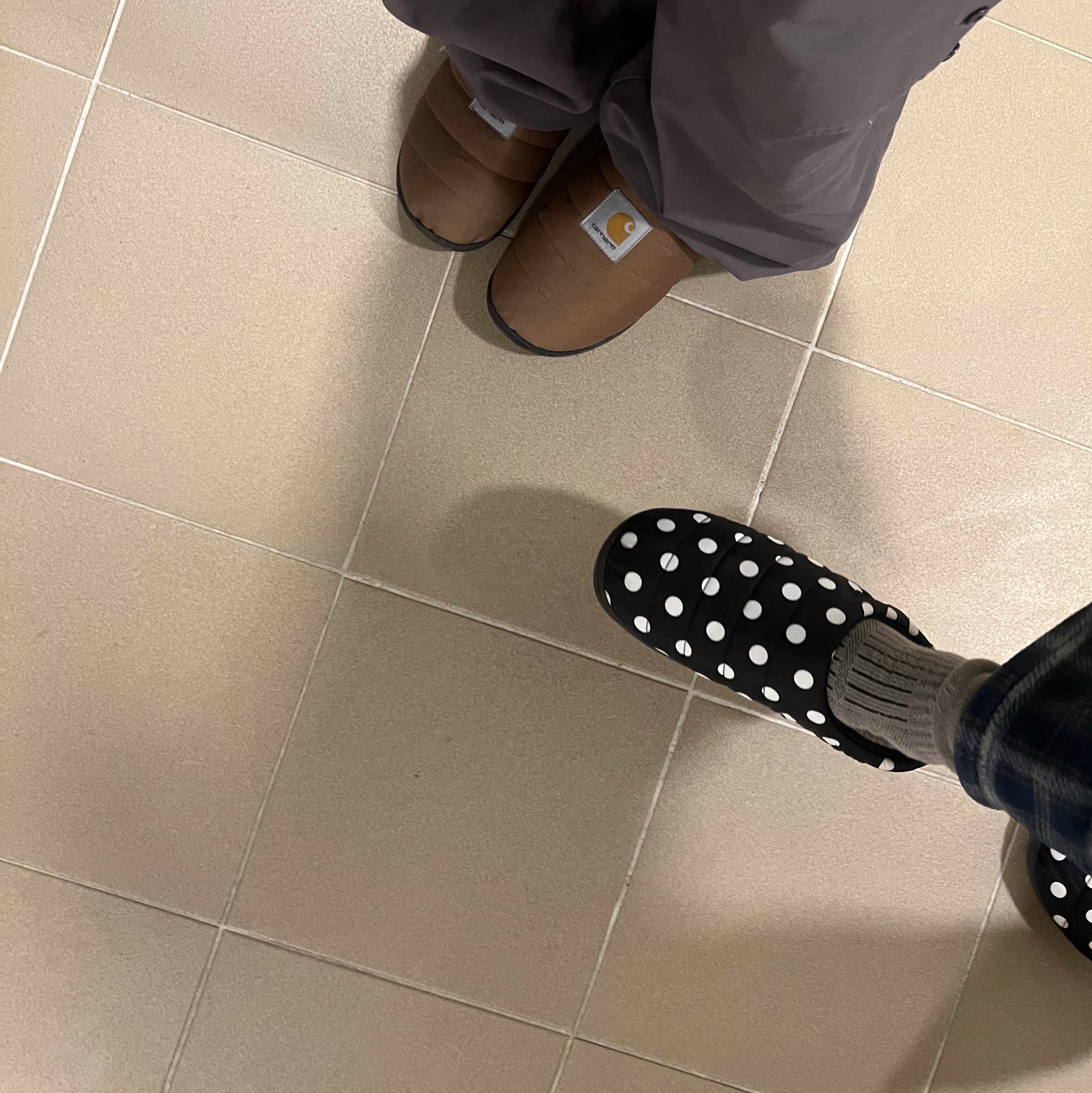 Subu x Carhartt WIP Cordura Sandal Hamilton Brown, Subu Permanent F-Line Dots 착용 스타일
