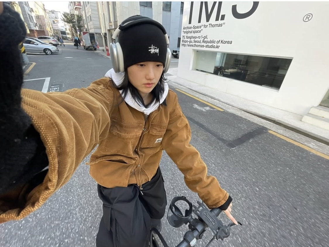 Roa Hiking Logo Beanie Brown, Stussy Washed Canvas Shop Jacket Bronze 착용 스타일 - 3