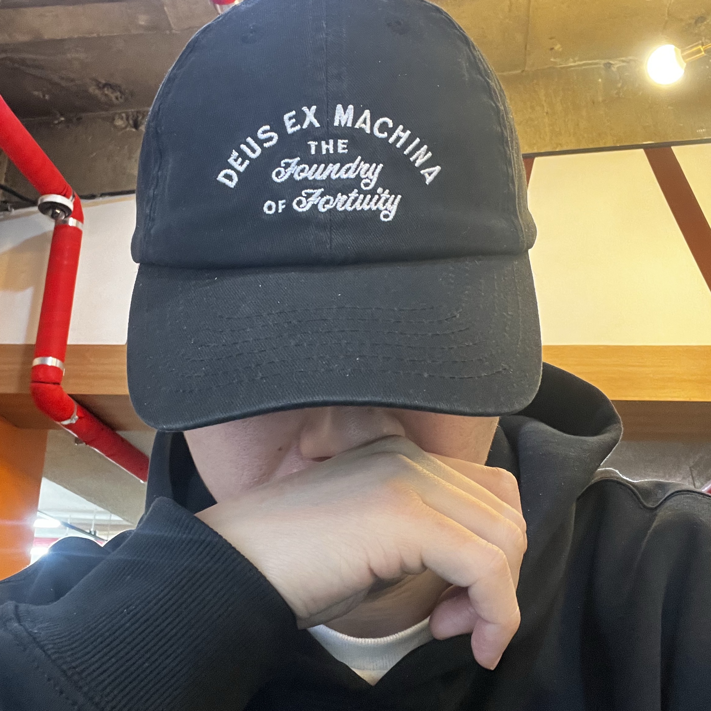 Deus Ex Machina Classic Dad Foundry Cap Black 착용 스타일