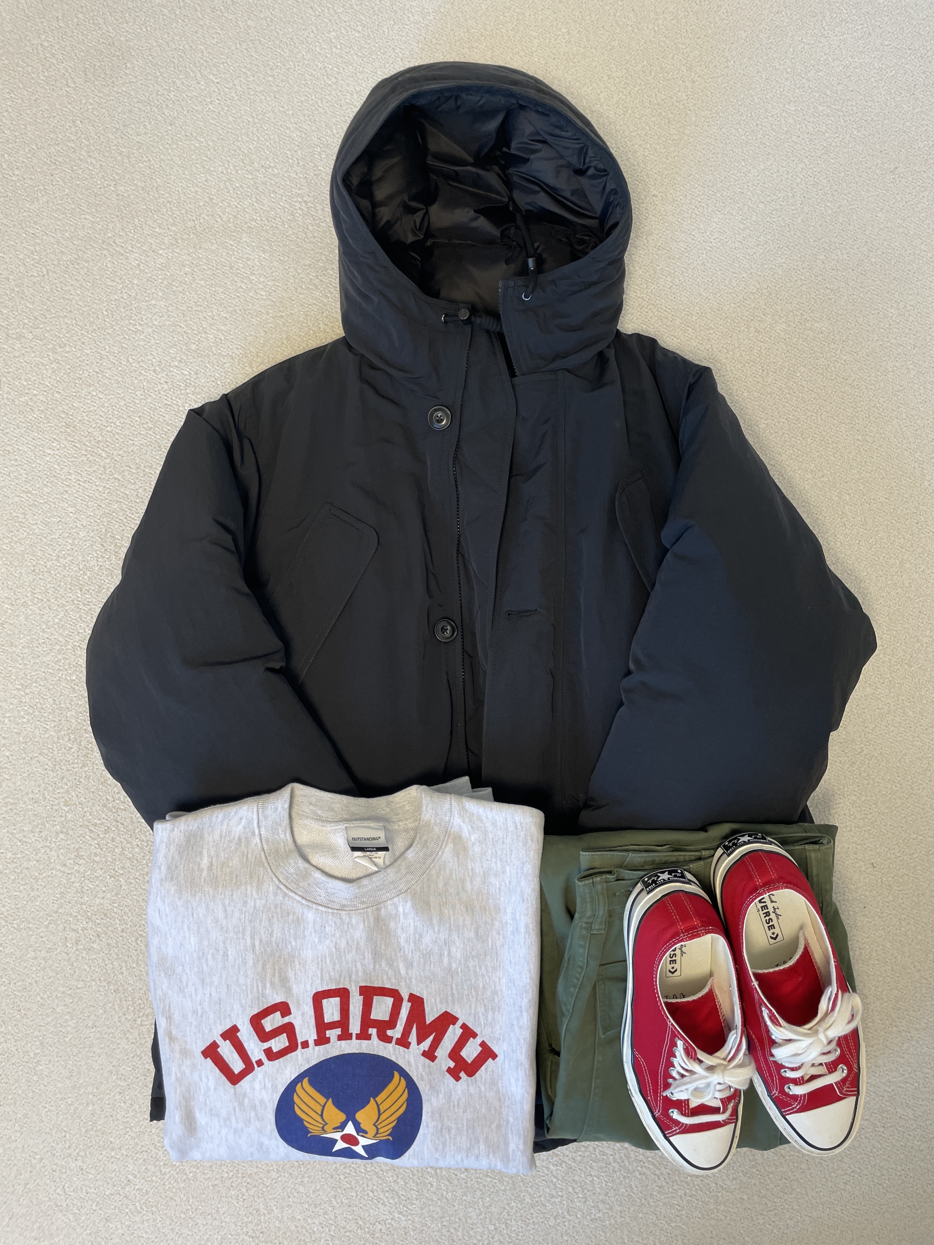 Converse Chuck 70 Ox Vintage Canvas Enamel Red 착용 스타일 - 1