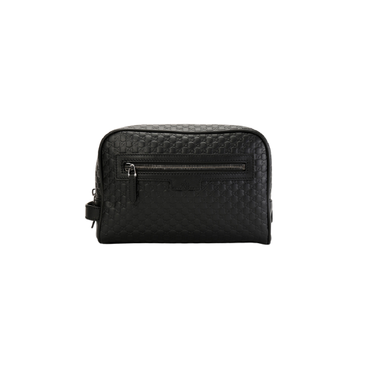 Gucci Microssima Snap Strap Pouch Black
