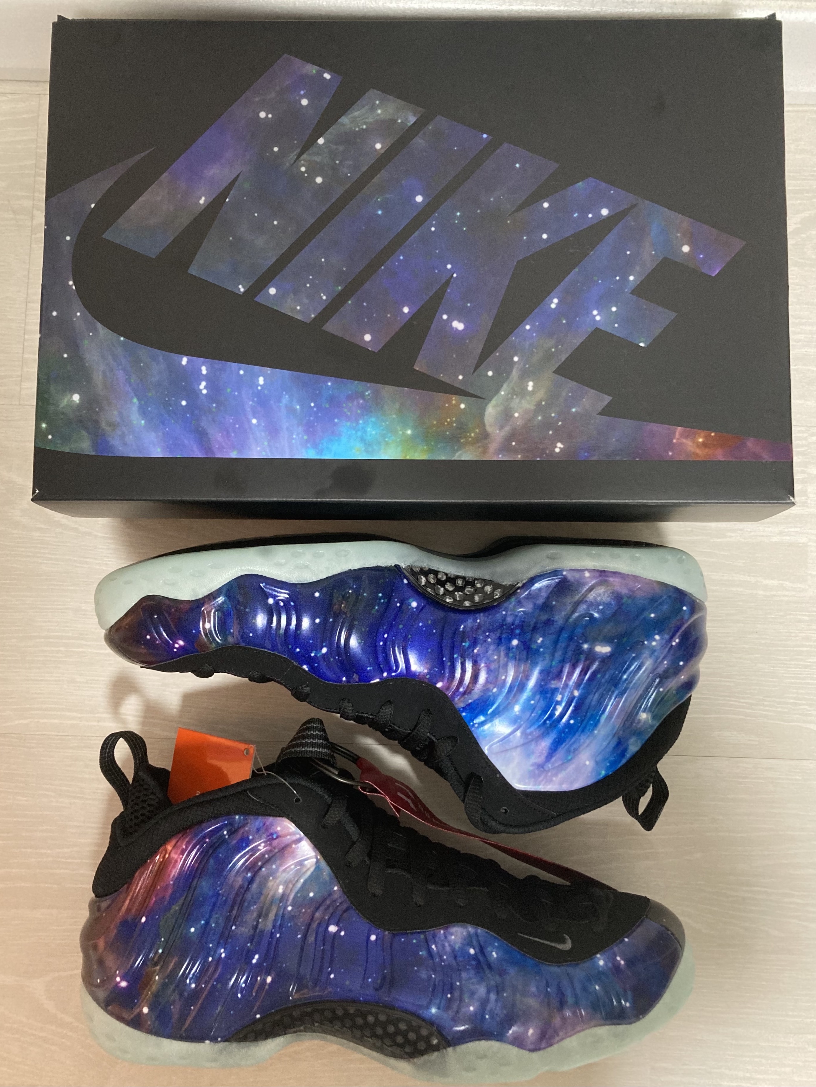 Nike Air Foamposite One Galaxy 착용 스타일 - 1