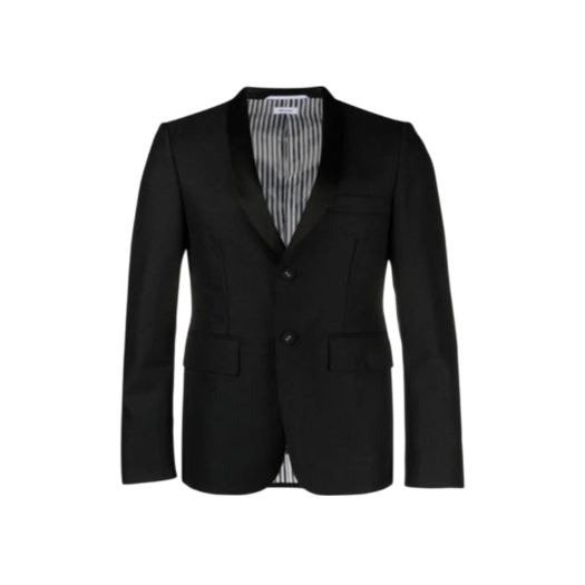 Thom Browne Wool Classic Sport Coat Black