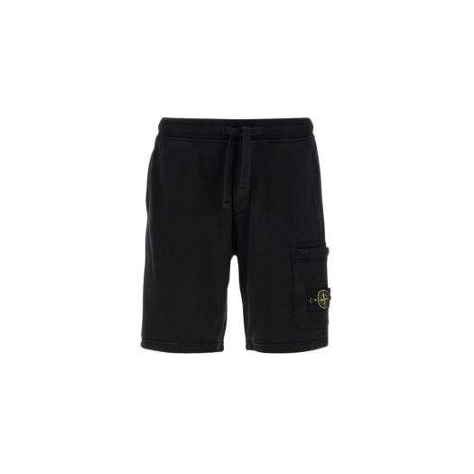 Stone Island 6200012 Organic Cotton Fleece Pocket Details Cargo Bermuda Shorts Charcoal Grey - 25SS
