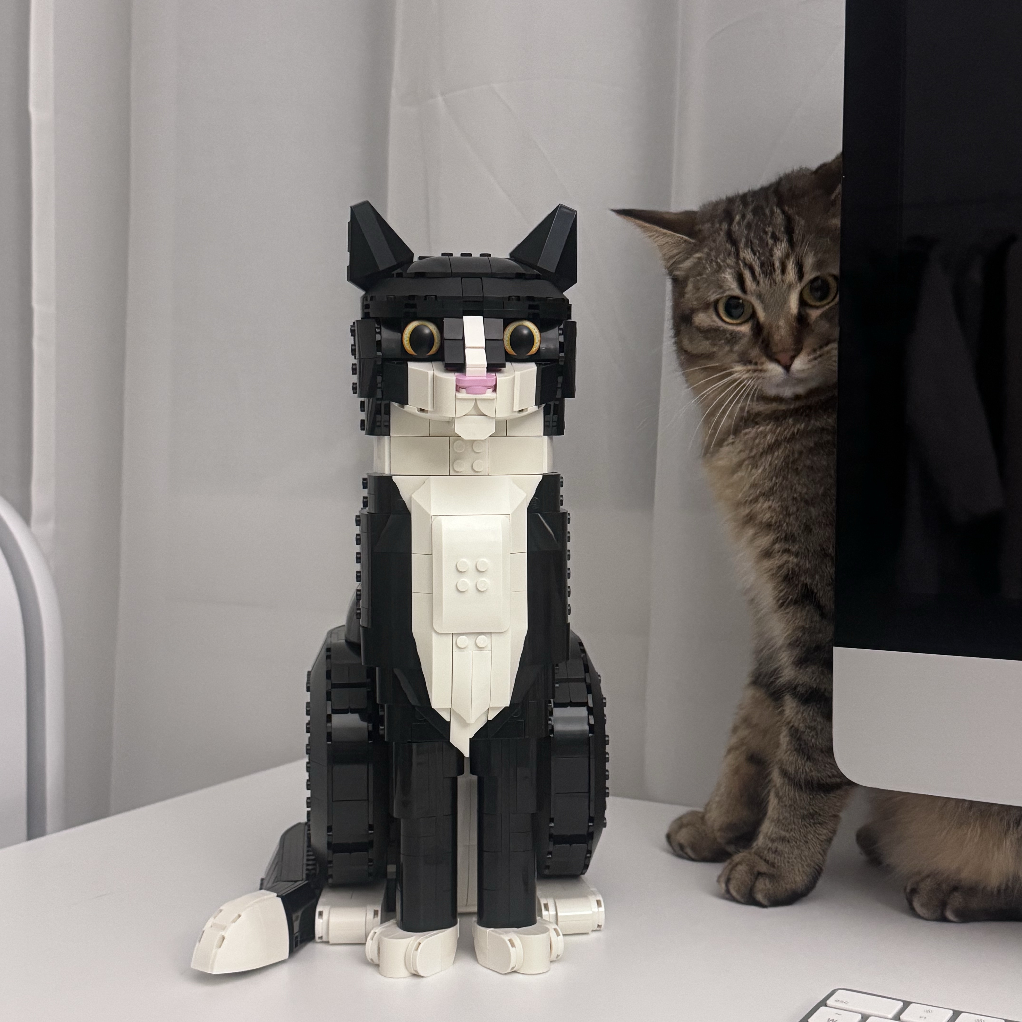 Lego Idea Tuxedo Cat 착용 스타일 - 1