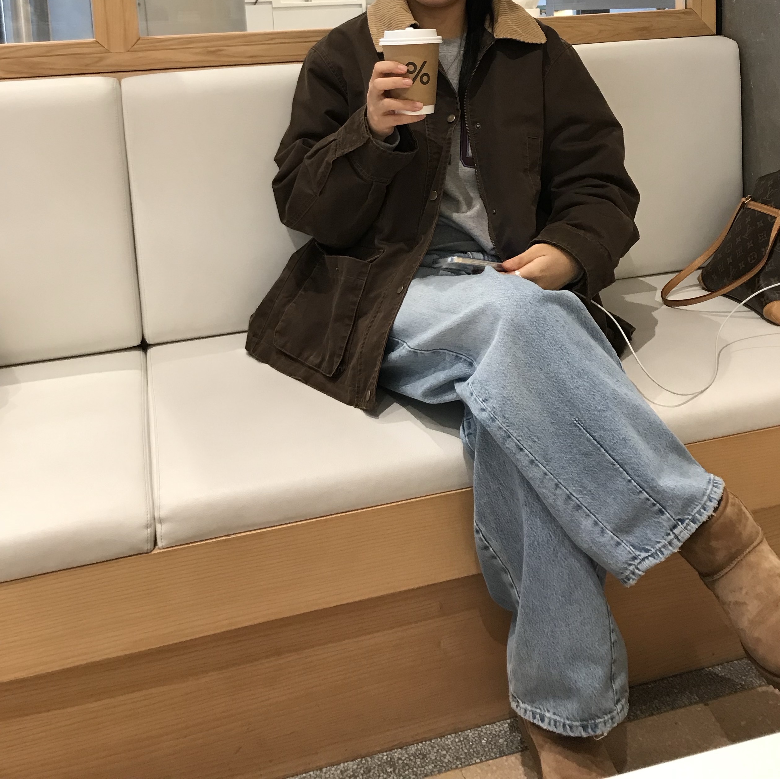 (W) UGG Classic Mini II Boots Chestnut 착용 스타일