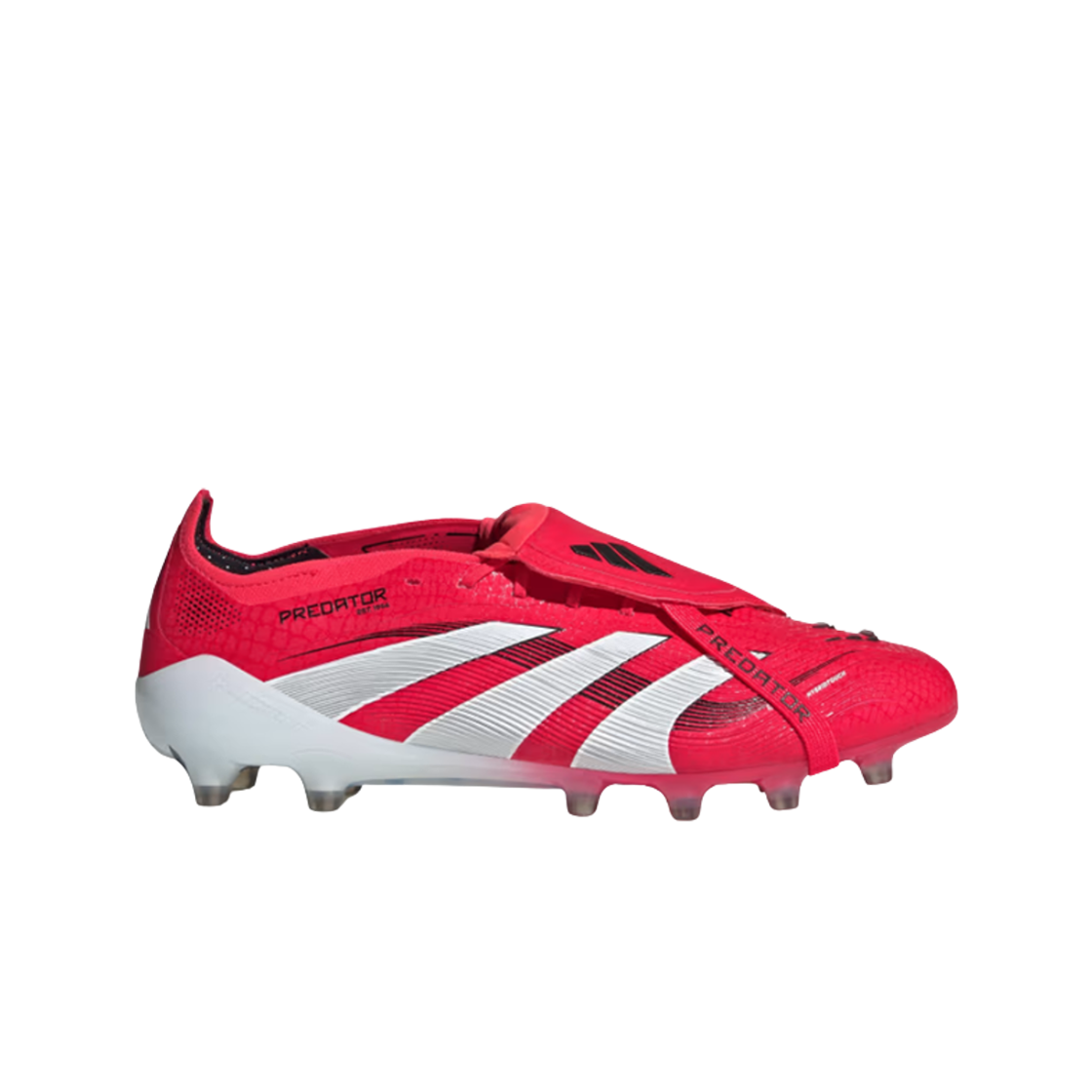 JR3117 Adidas Predator Elite Foldover Tongue Artificial Grass Boots Lucid Red Cloud White