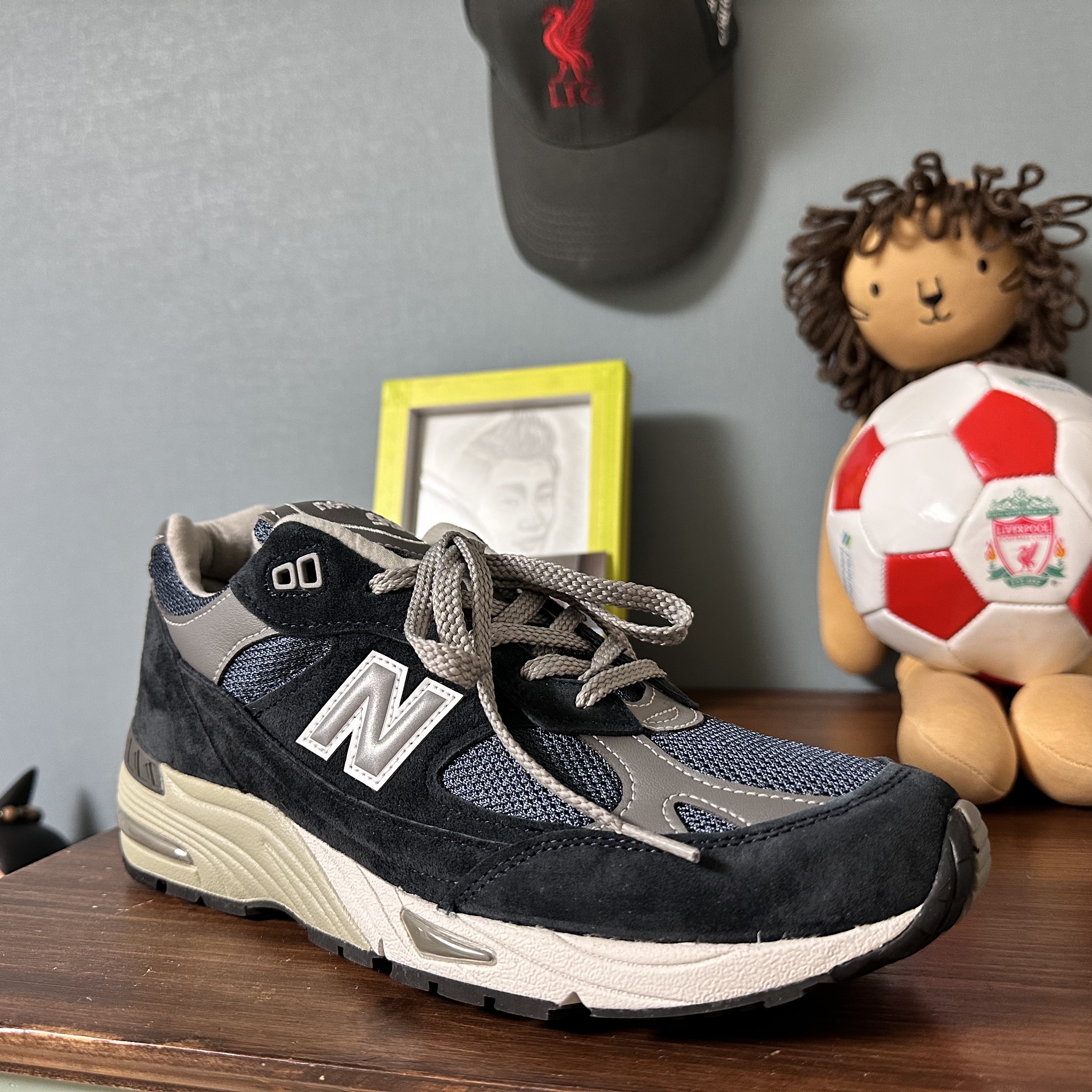 New Balance 991 Made in UK Navy 착용 스타일