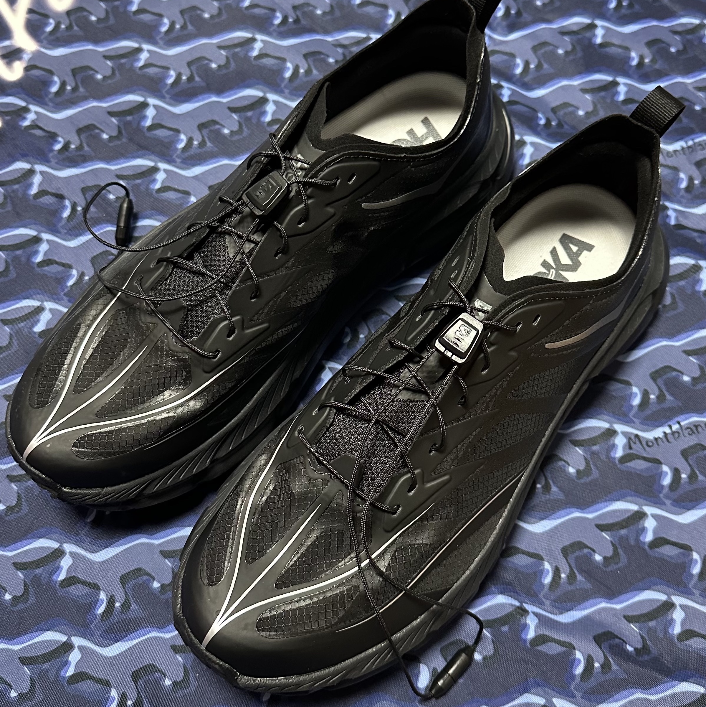 Hoka Mafate Speed 4 Lite Black Outer Orbit 착용 스타일