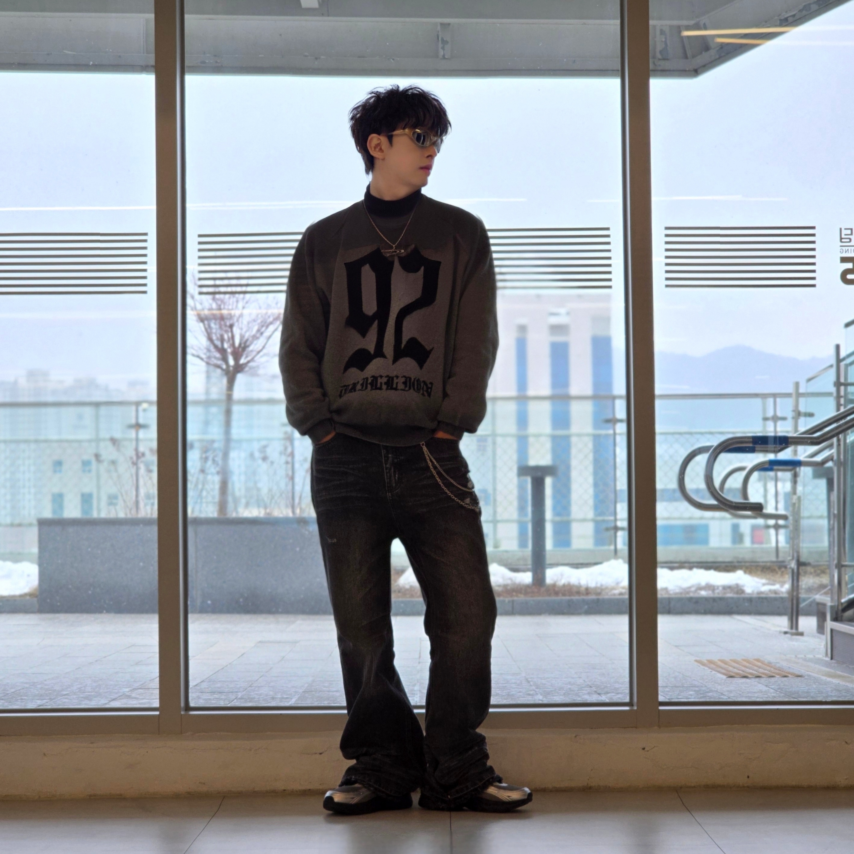 [6% 적립] FILA Pantera 99/25 Silver 착용 스타일 - 1