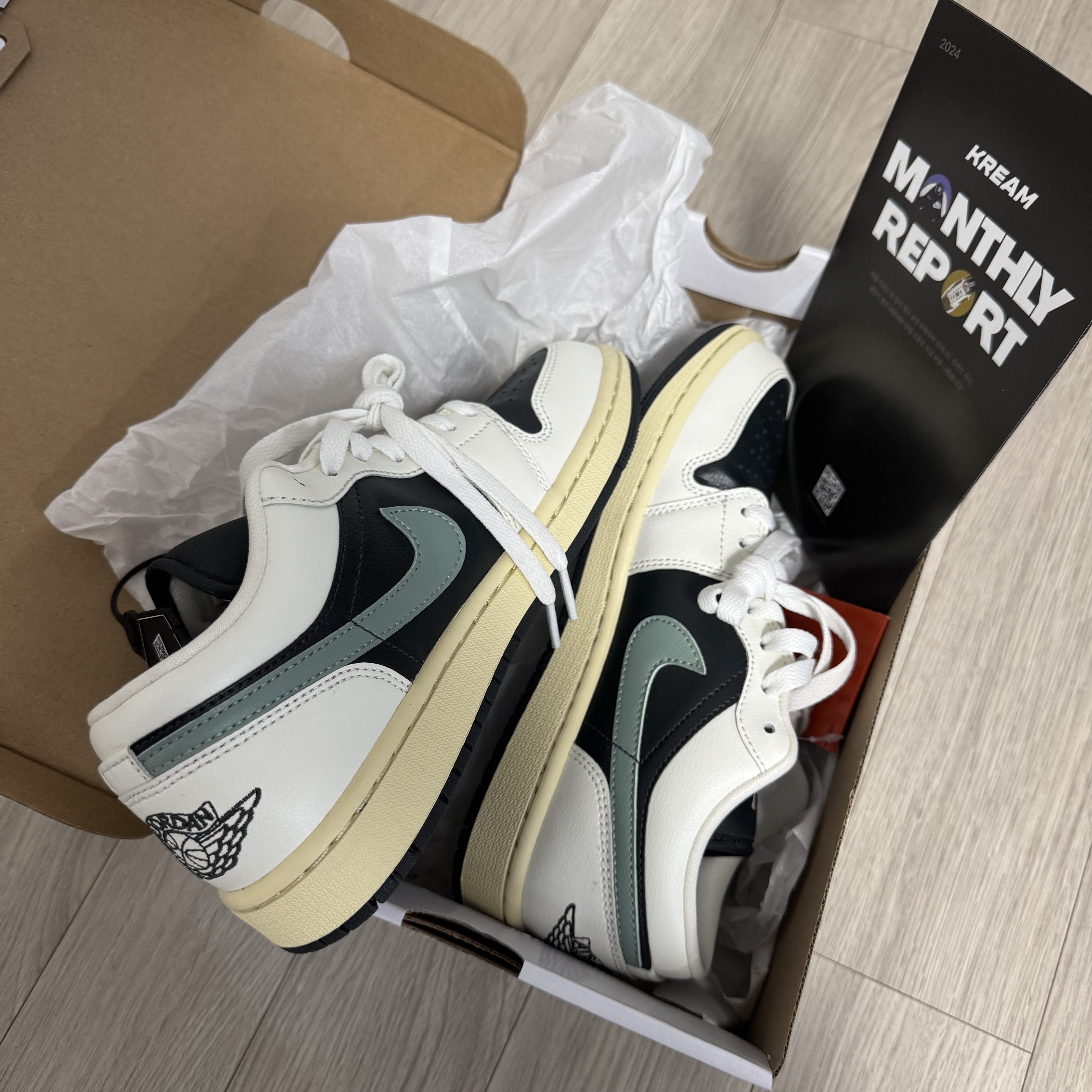 (W) Jordan 1 Low Anthracite Sail 착용 스타일 - 2