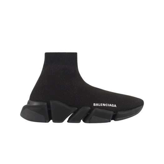 (W) Balenciaga Speed 2.0 Trainer Shiny Black