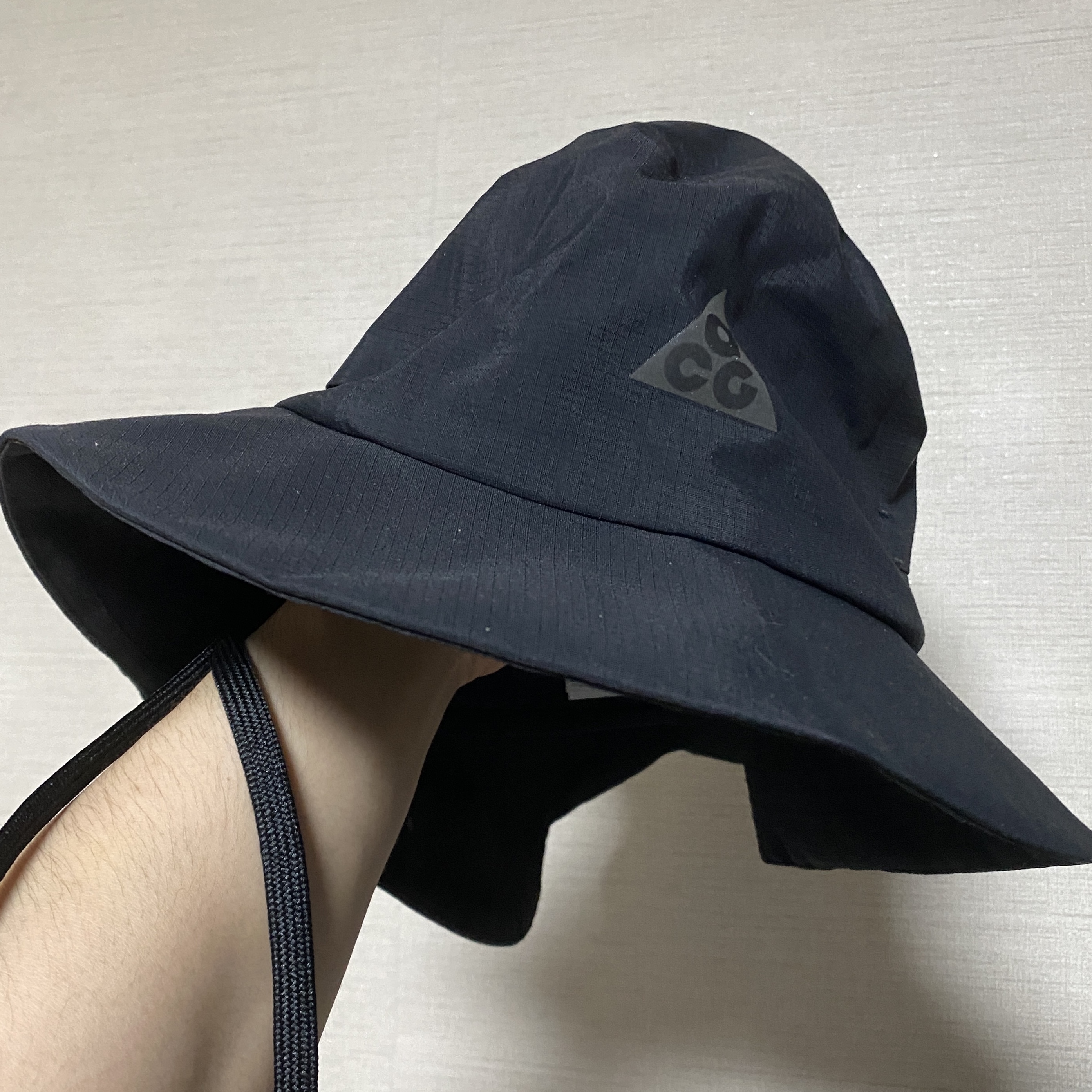 Nike NRG ACG Storm-Fit Bucket Hat Black 착용 스타일