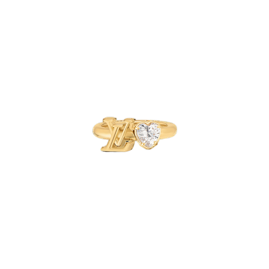 (W) Louis Vuitton LV Iconic Heart Ring Gold