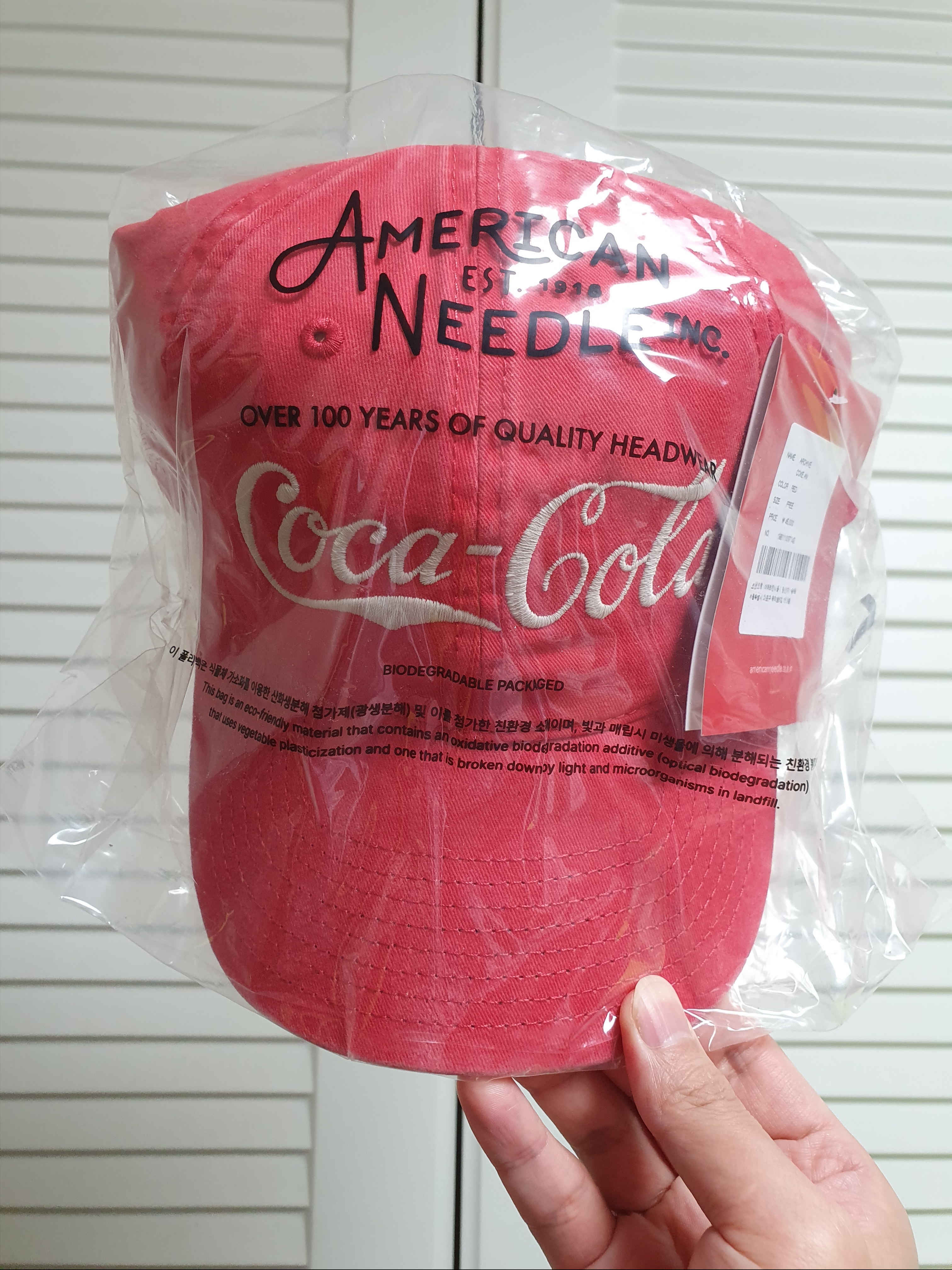 American Needle Archive Coke AN Red 착용 스타일 - 1