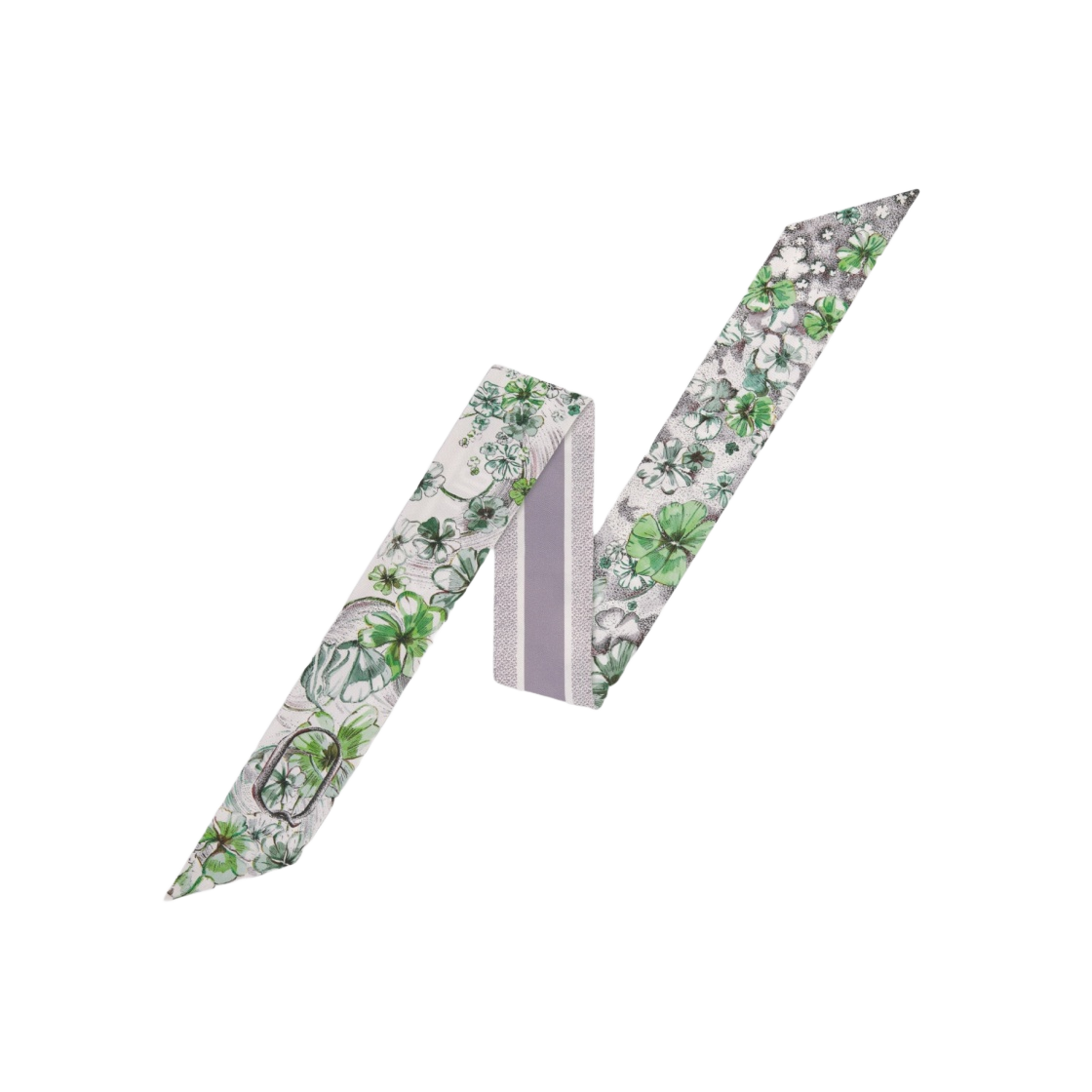 35ABC106Q600-C444 (W) Dior Abcdior Q Quadrilobe Quand Vient Le Soir Mitzah Scarf Ivory Multicolor Silk Twill - 대표 이미지 #1