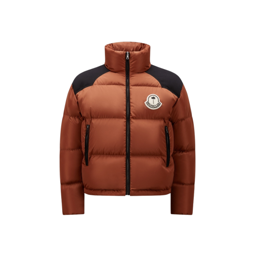 Moncler x Palm Angels Nevin Short Down Jacket Brown- 22FW