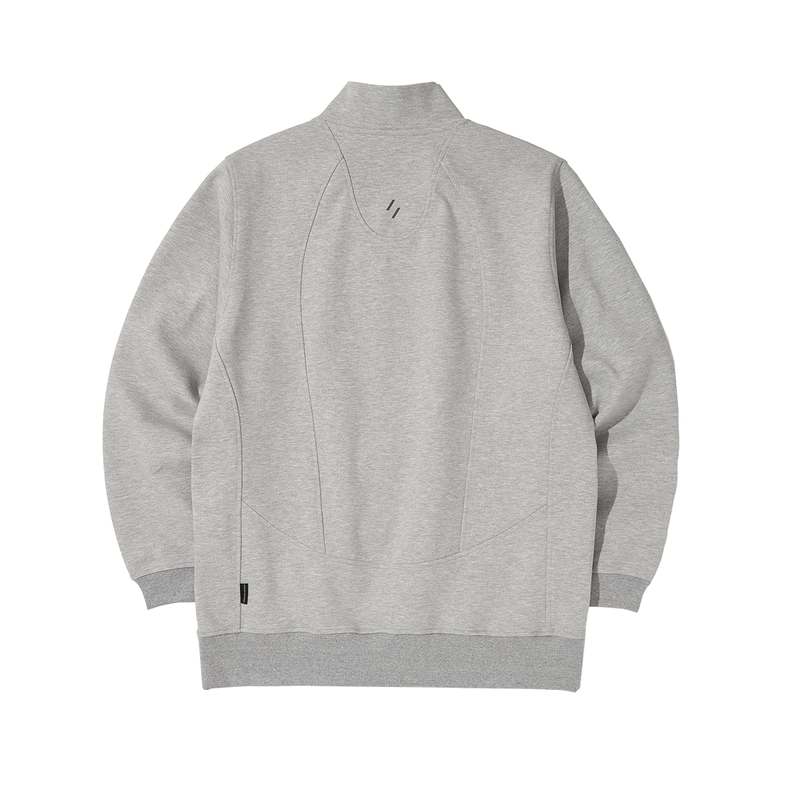 웰터 익스페리먼트 더블 하프 집 스웻셔츠 멜란지(Welter Experiment Double Half Zip Sweatshirt Melange) - 2