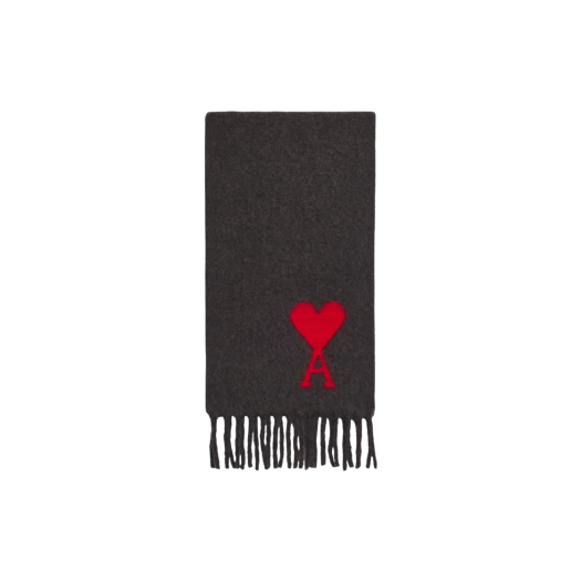 AMI de Coeur Oversize Scarf Dark Grey