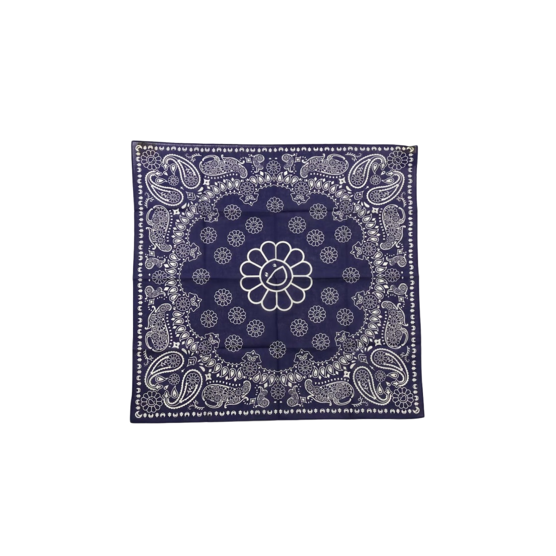 - Kaikai Kiki Flower Paisley Bandana Navy - 대표 이미지 #1