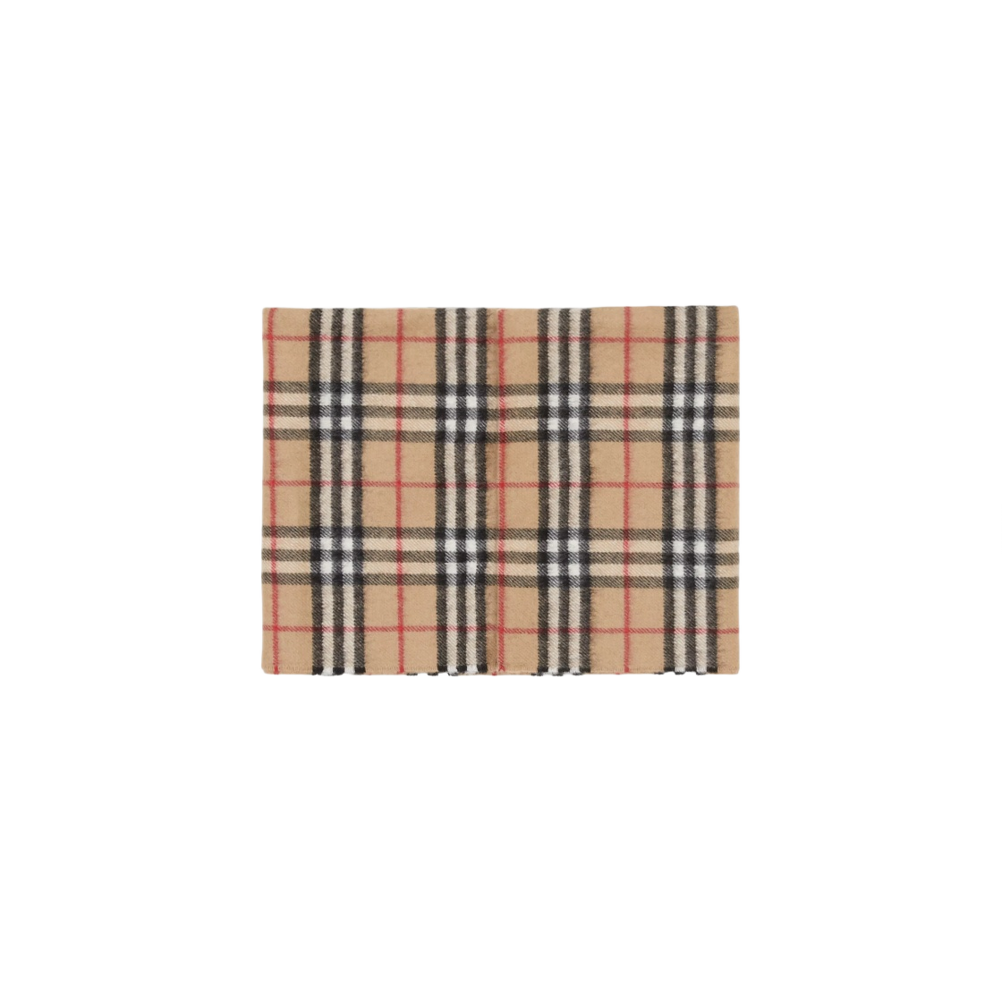 8015147 (Kids) Burberry Vintage Check Cashmere Snood Muffler Archive Beige