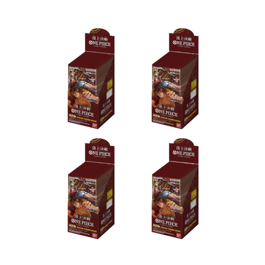 Bandai One Piece Card Game OP-02 Paramount War Carddass Booster 4 Boxes (Total Pack of 96/Japanese Ver.)