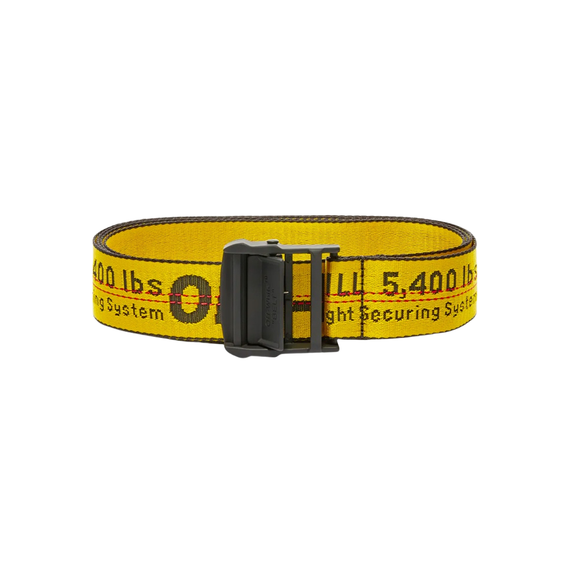 OMRB012R21FAB0011810 Off-White Classic Industrial Belt Yellow Black - 대표 이미지 #1