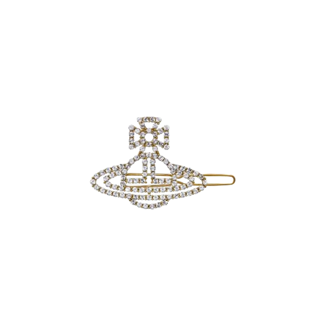 비비안 웨스트우드 안나리사 헤어 클립 골드 크리스탈 | Vivienne Westwood | KREAM Vivienne Westwood Annalisa Hair Clip Gold Crystal