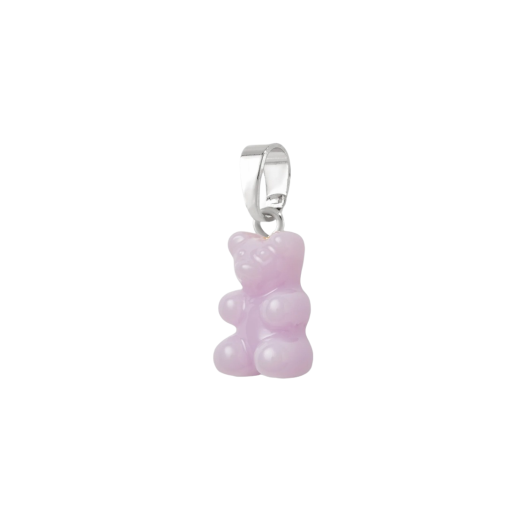 Crystal Haze Nostalgia Bear with Classic Connector Silver Lavender