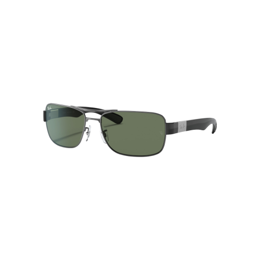 Ray-Ban RB3522 Polished Gunmetal Frame Green Classic Lenses