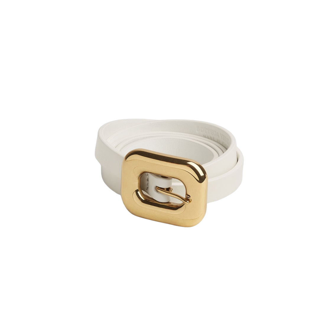 (W) 보테가 베네타 체인 링크 벨트 화이트((W) Bottega Veneta Chain Link Belt White) - 1