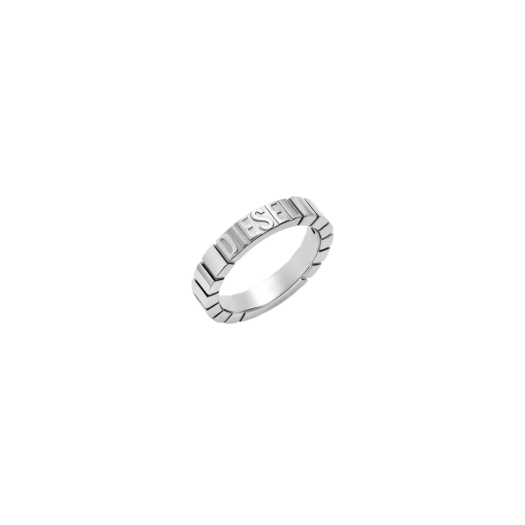 Diesel Dx1591040 Stainless Steel Band Ring Silver
