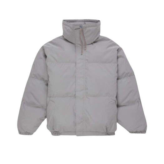 Essentials Puffer Jacket Silver Reflective - 20SS