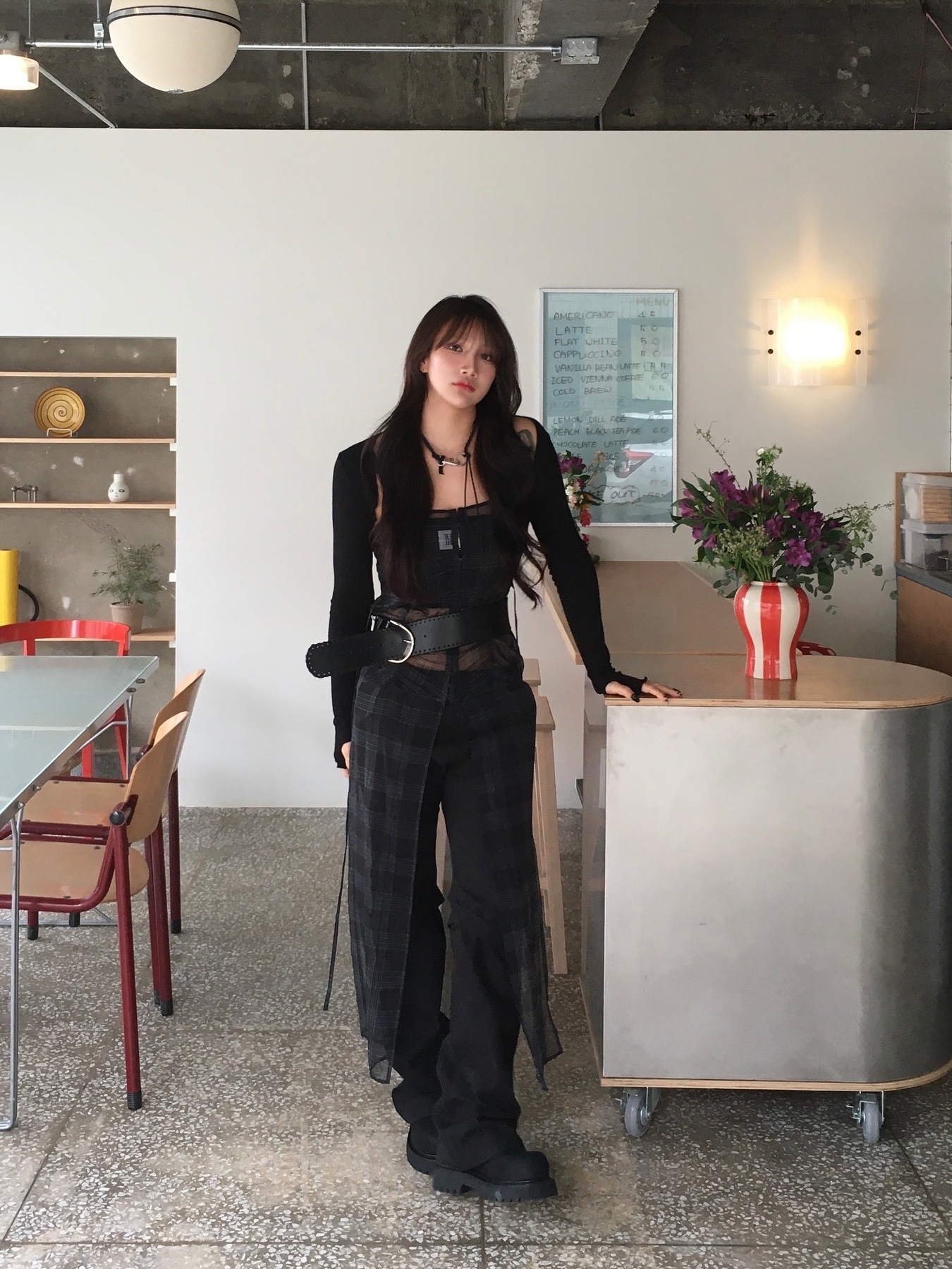 LOSTGARDEN Route Black 착용 스타일