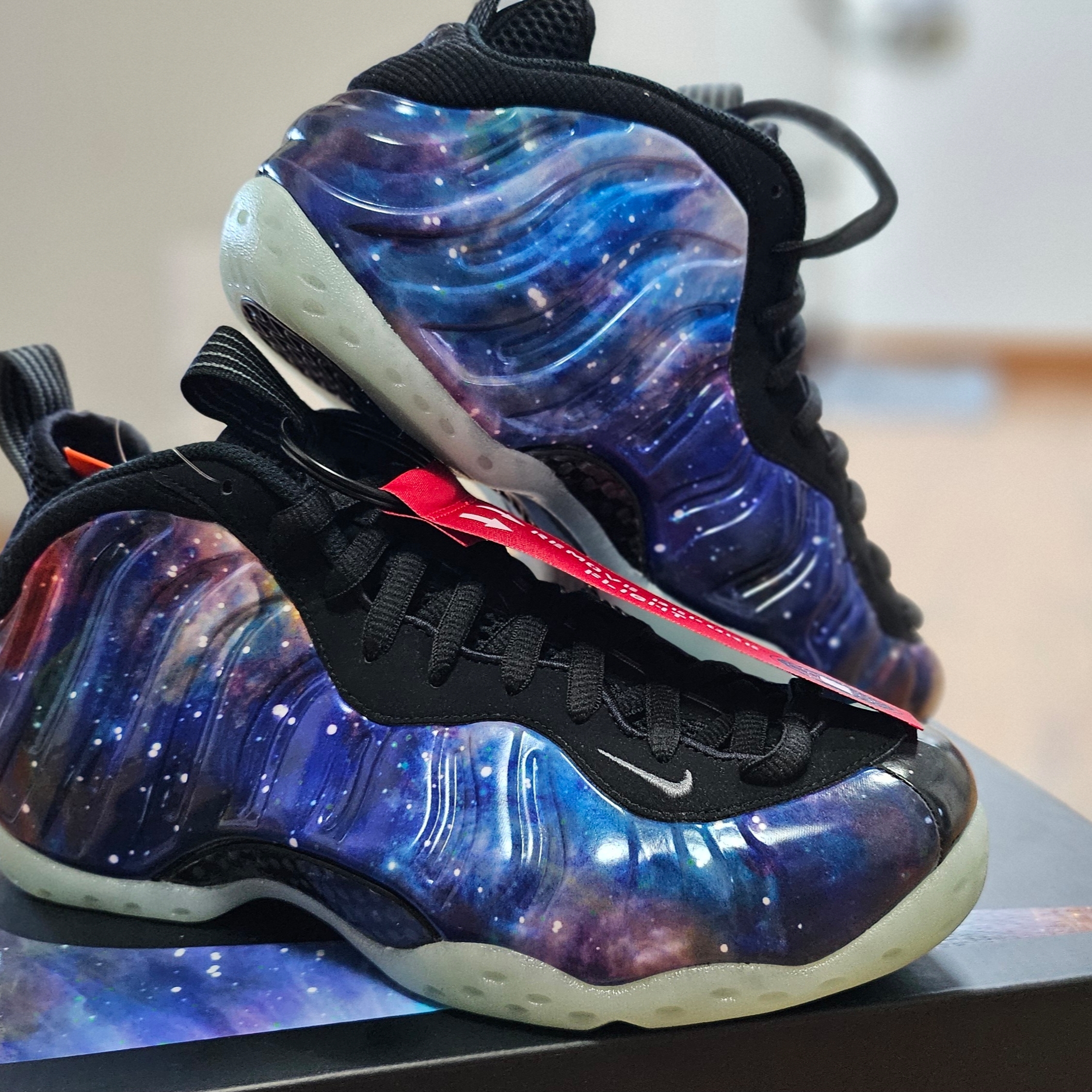 Nike Air Foamposite One Galaxy 착용 스타일 - 1